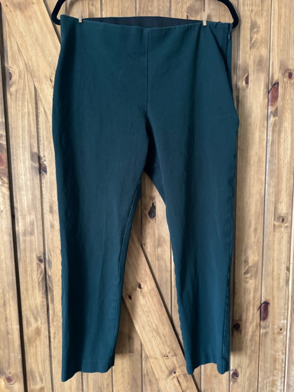 A New Day Green Cropped Pants with Side Zipper